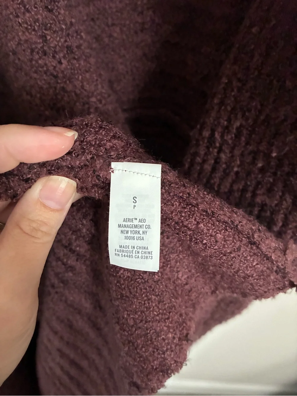 Aerie Brown Oversized Wrap Cardigan Size Small